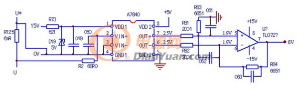 線性光電耦合器A7840電流檢測電路的應用