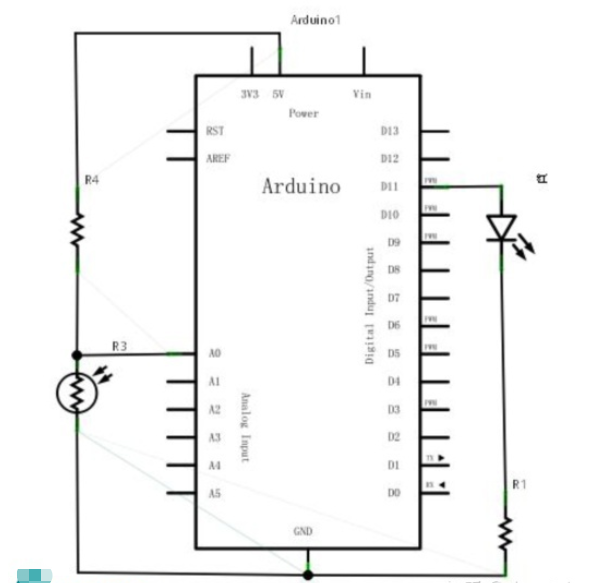 光敏電阻怎么接燈上